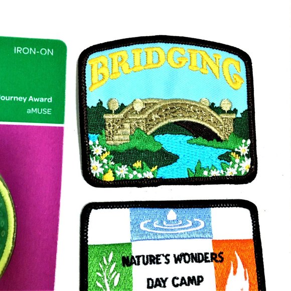 Girl Scout Patch Senior Cadette Bridging Day Camp Speak Out Badges Lot 6 ALL NEW - Picture 2 of 6